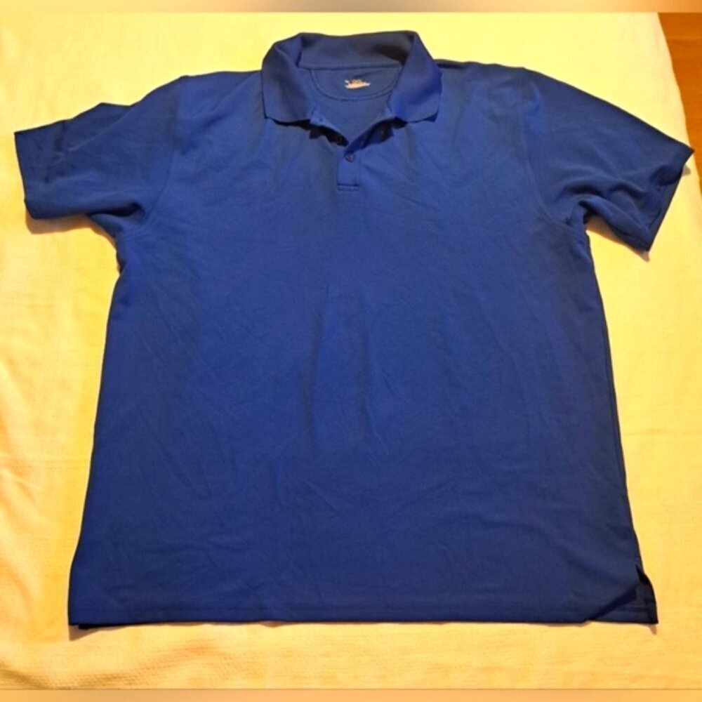 Under Armour men's size XL royal blue polo shirt 3 button EUC